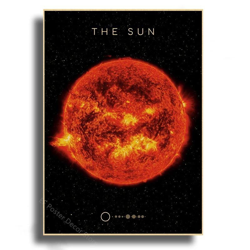 Plakat Układ Słoneczny astronomia Różowy