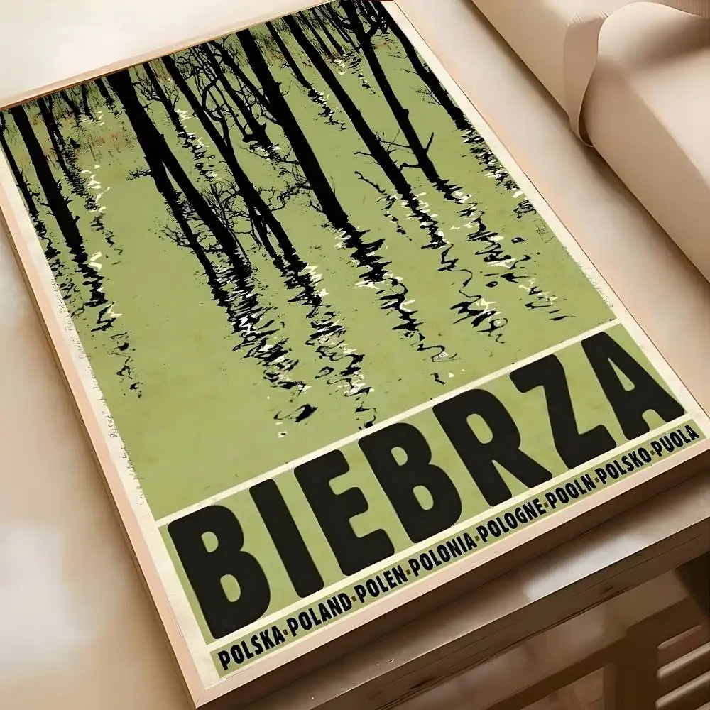 Plakat uliczka z widokiem na miasto Złoto