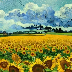 Plakat Van Gogh Słoneczniki i Gwiaździsta Noc Pf 29264