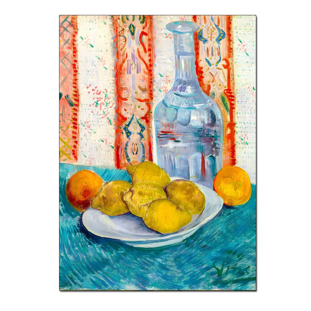 Plakat Van Gogh Taras kawiarni w nocy Beżowy