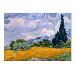 Plakat Van Gogh Taras kawiarni w nocy Jasnożółty