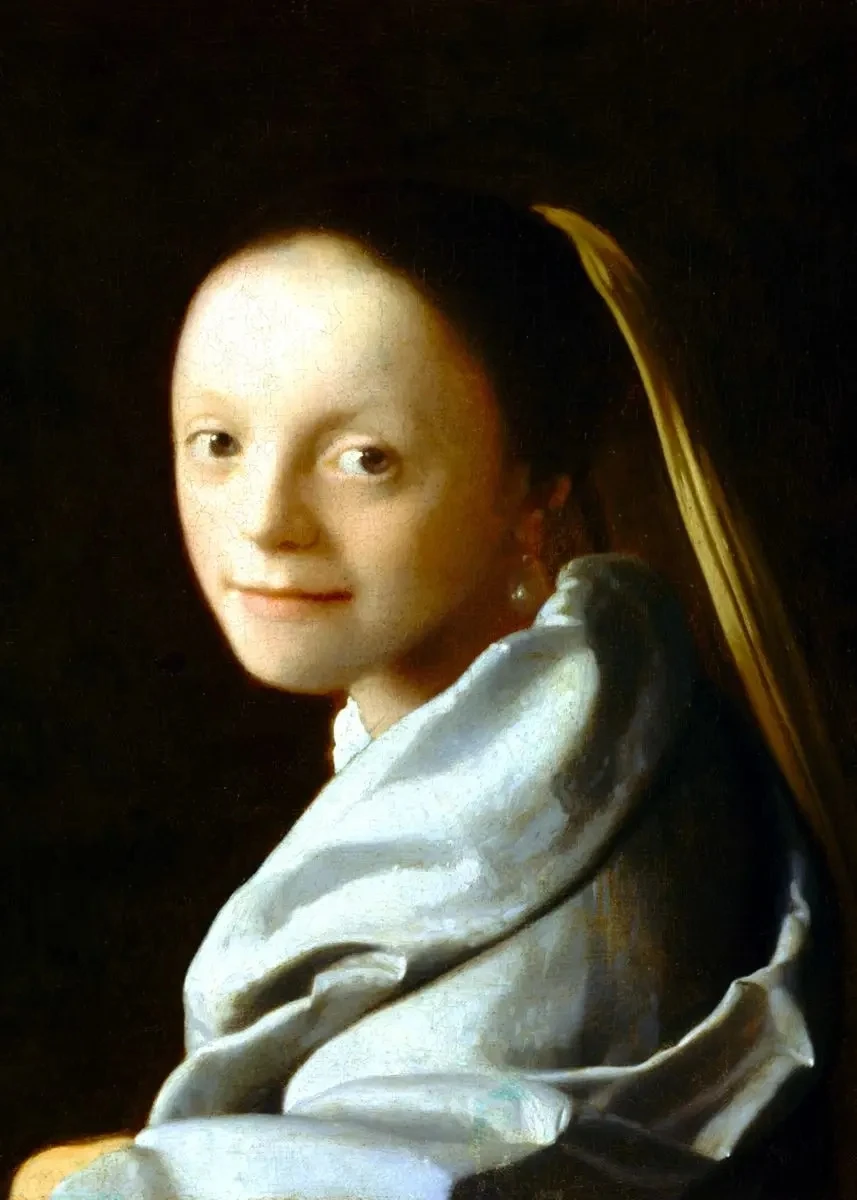 Plakat Vermeer – reprodukcja obrazu Czarny