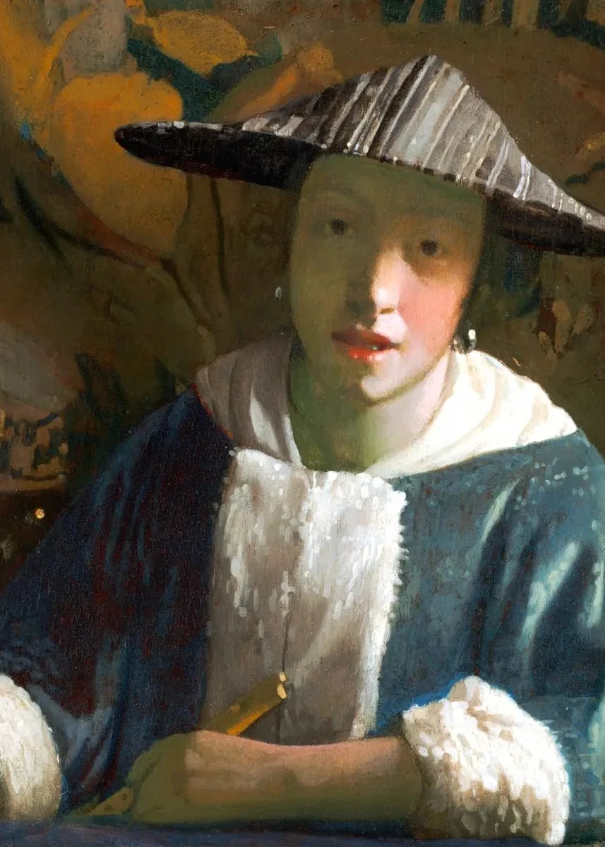 Plakat Vermeer – reprodukcja obrazu Czerwony