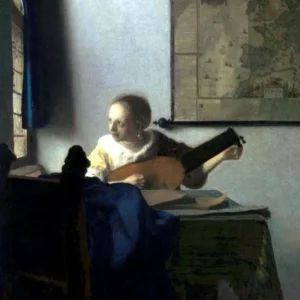Plakat Vermeer - reprodukcja obrazu Fioletowy/фиолетовый