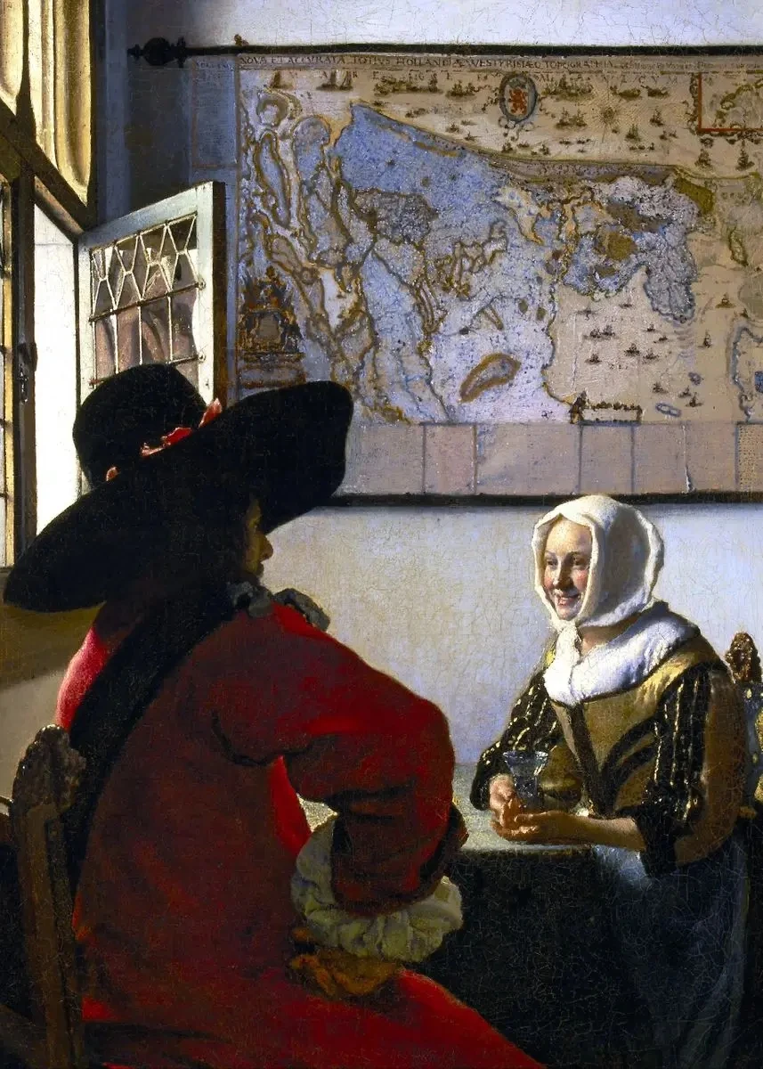 Plakat Vermeer – reprodukcja obrazu Granatowy