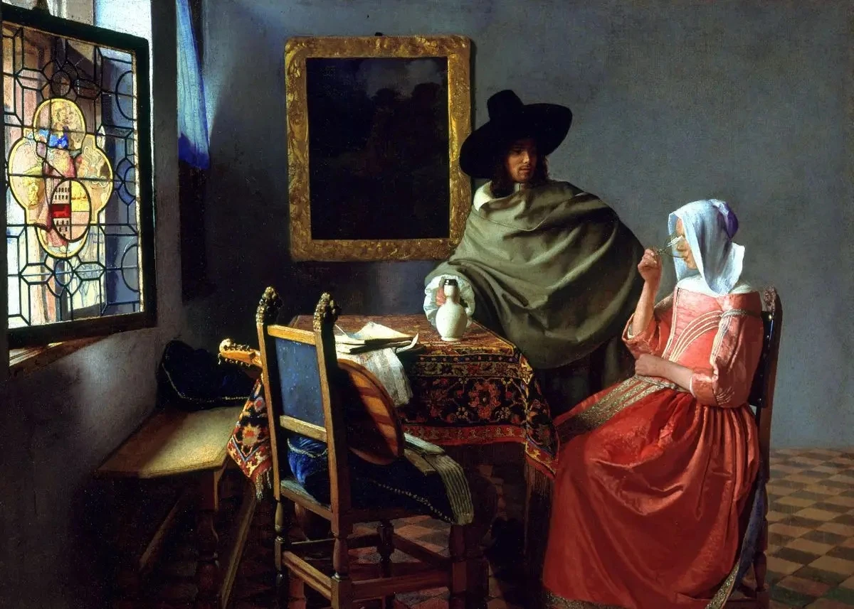 Plakat Vermeer - reprodukcja obrazu Pomarańczowy