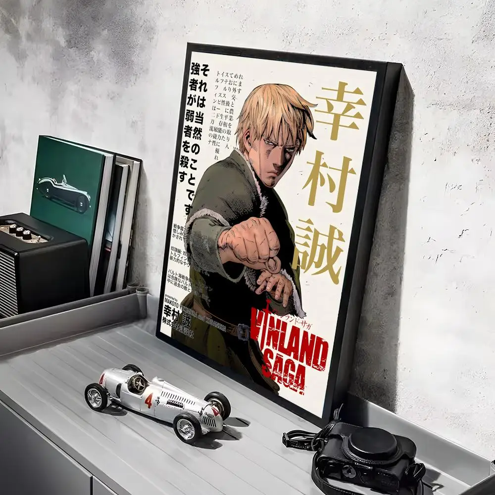 Plakat Vinland Saga anime Czarny12