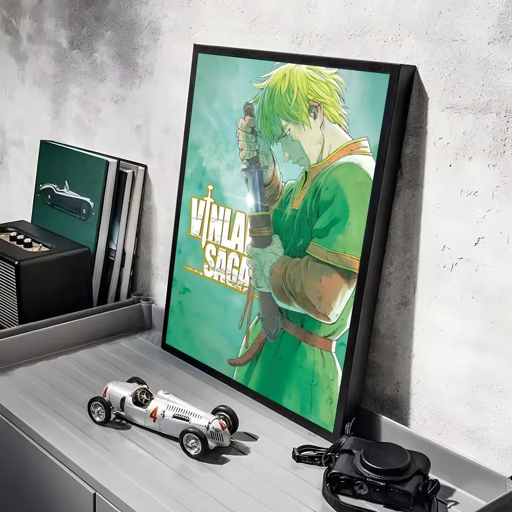 Plakat Vinland Saga anime Czarny13