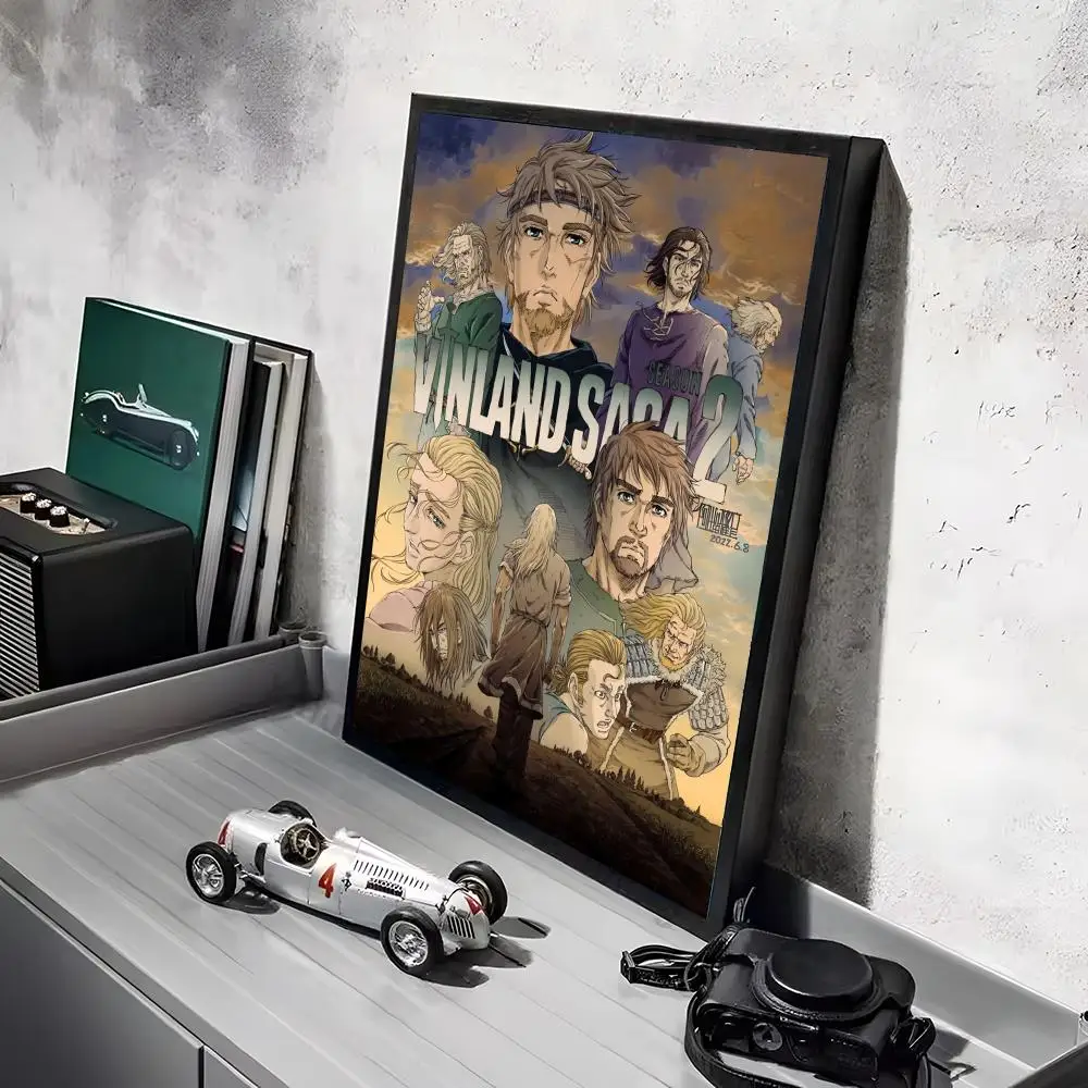 Plakat Vinland Saga anime Czarny14
