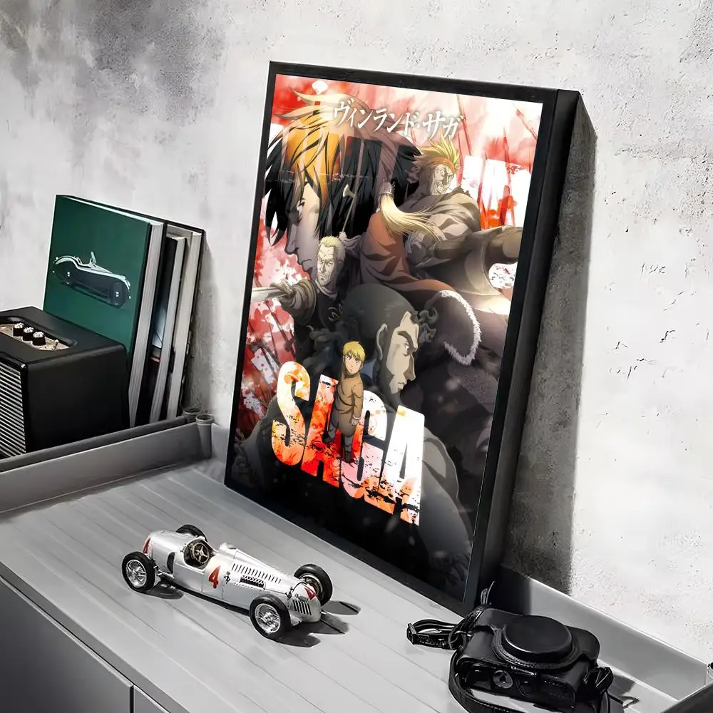 Plakat Vinland Saga anime Czarny15