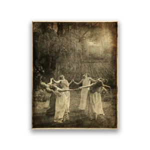 Vintage czarownice plakat na Halloween Wzór 1