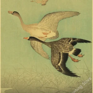 Plakat vintage - japońska sztuka, Wielka Fala Wzór 1