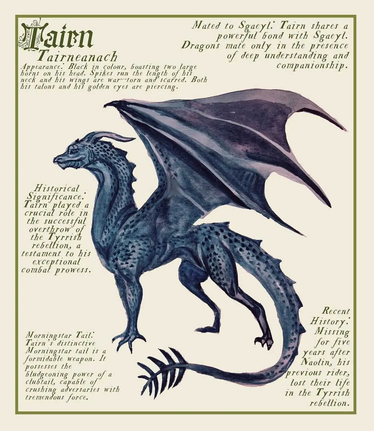 Vintage Monster - plakat dark academia z mitologią Wzór 4