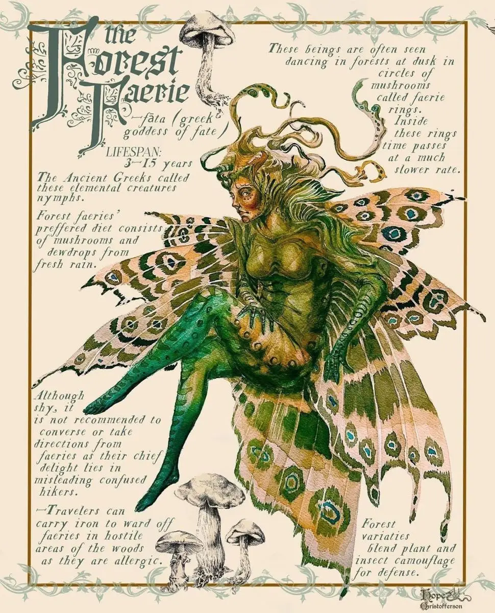 Vintage Monster - plakat dark academia z mitologią Wzór 8