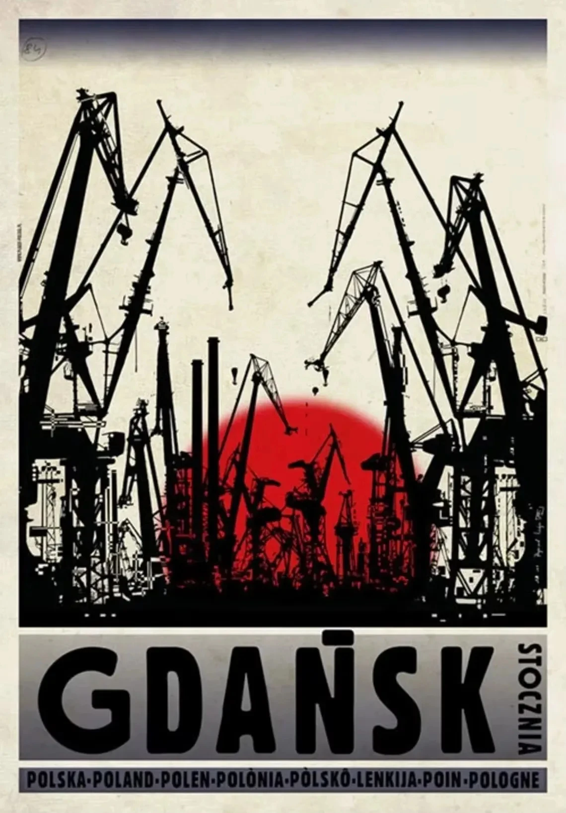 Plakat vintage polskie miasta i krajobrazy Czekolada