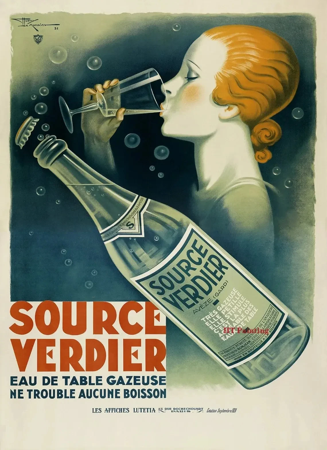 Plakat vintage reklama wina i koktajli Wzór 10