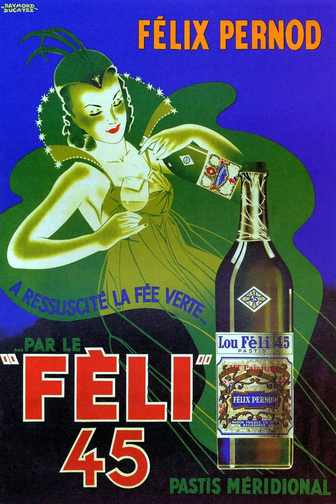 Plakat vintage reklama wina i koktajli Wzór 12