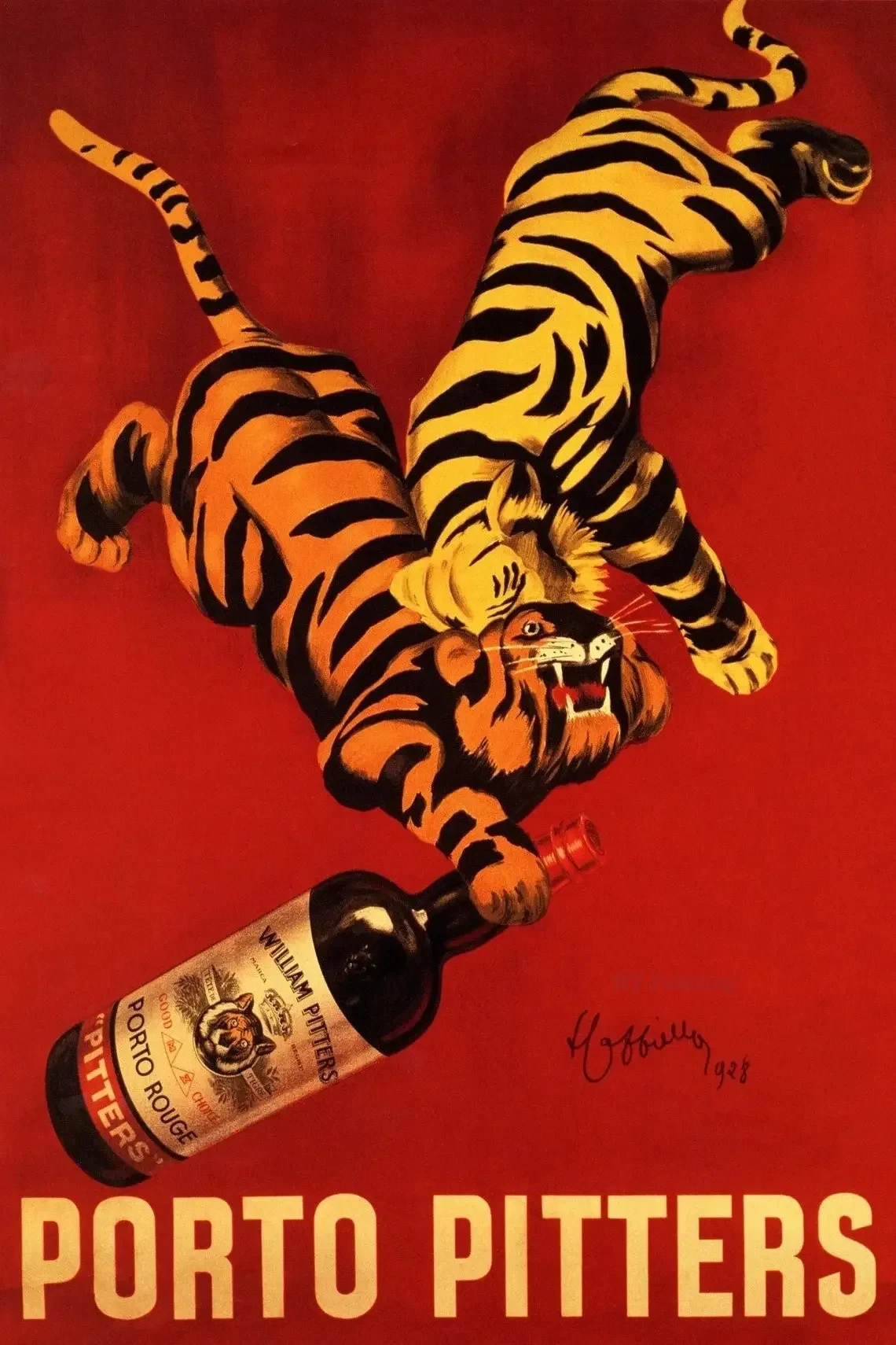 Plakat vintage reklama wina i koktajli Wzór 2