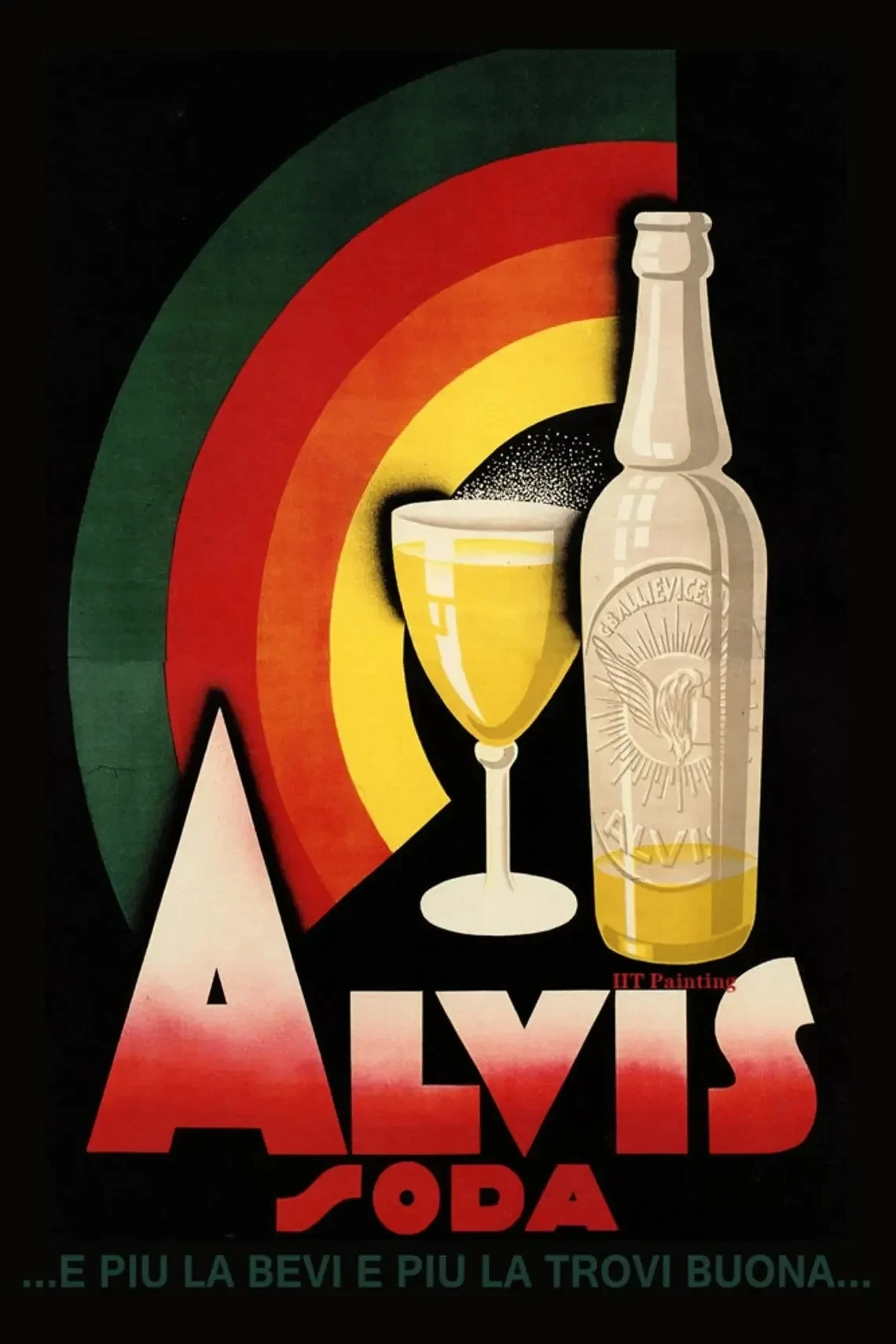 Plakat vintage reklama wina i koktajli Wzór 6