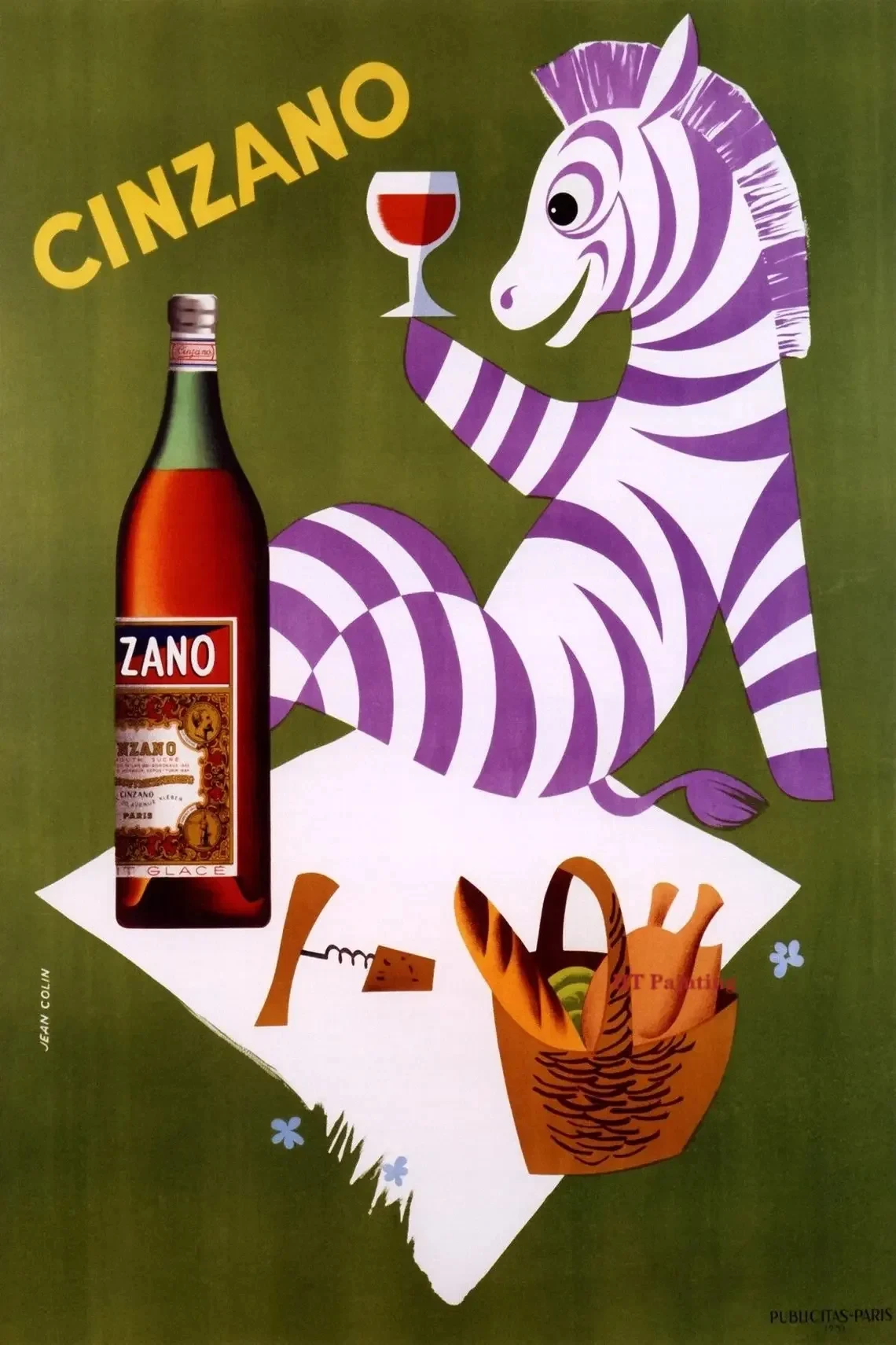Plakat vintage reklama wina i koktajli Wzór 8
