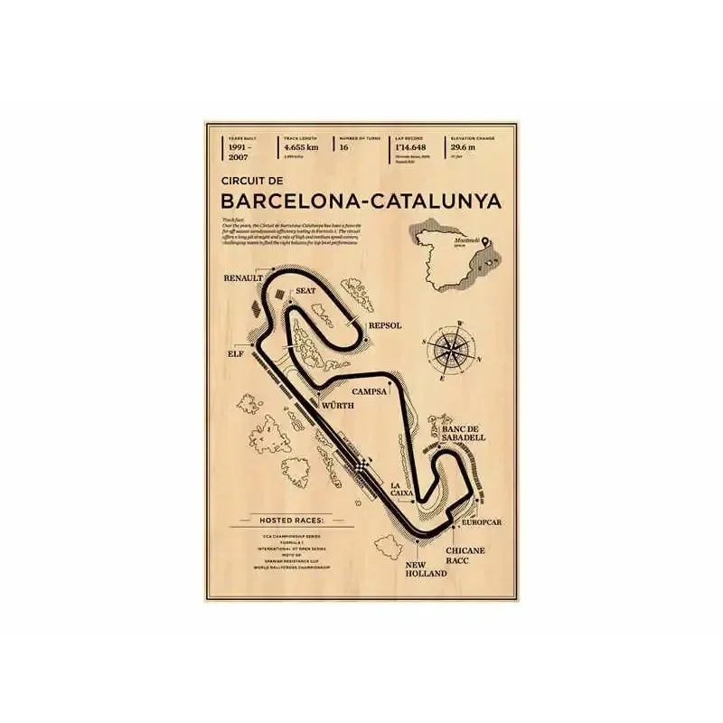 Plakat vintage wyścigi samochodowe Czekolada