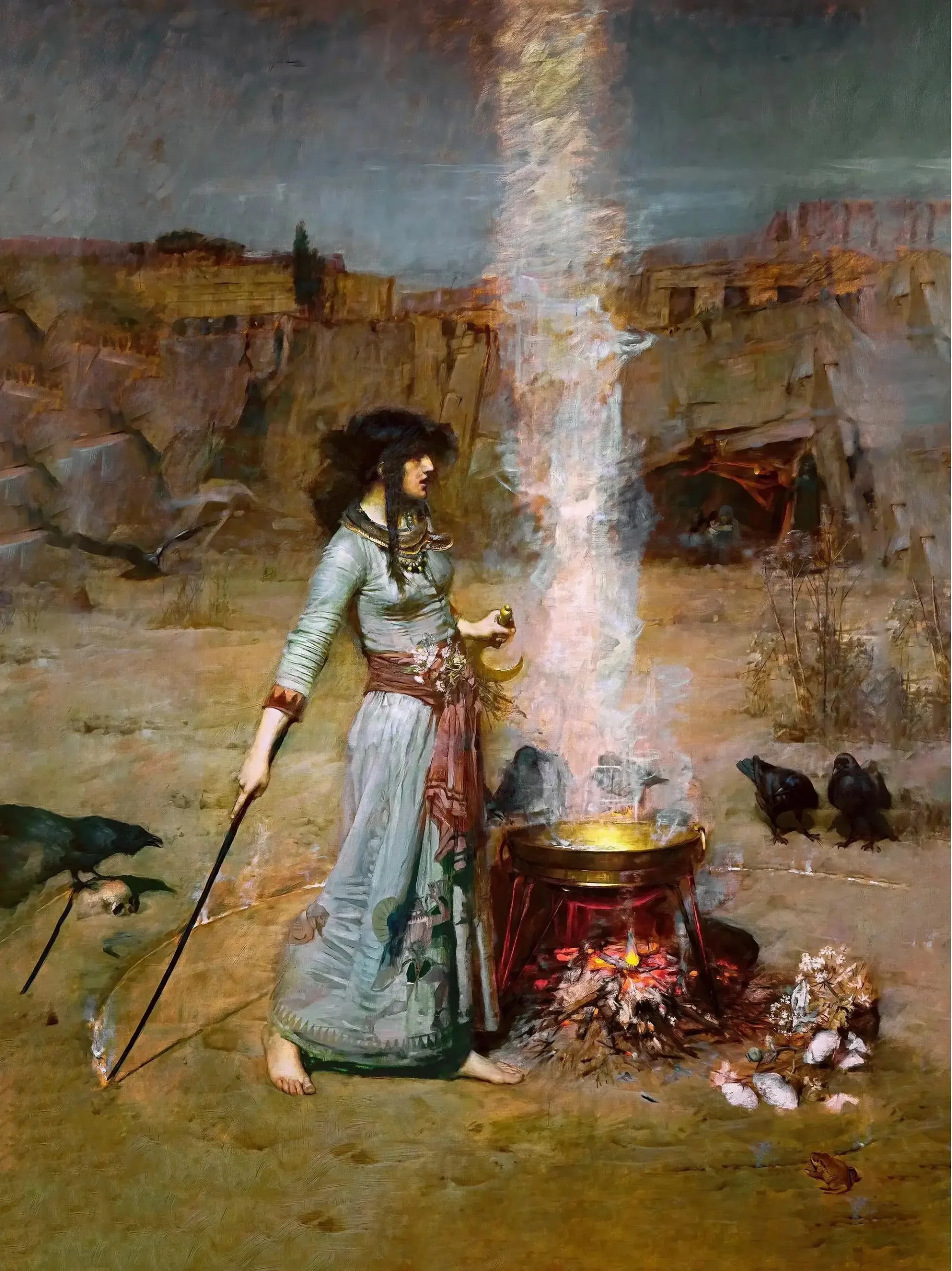 Plakat Waterhouse - klasyczny portret kobiety Wzór 4