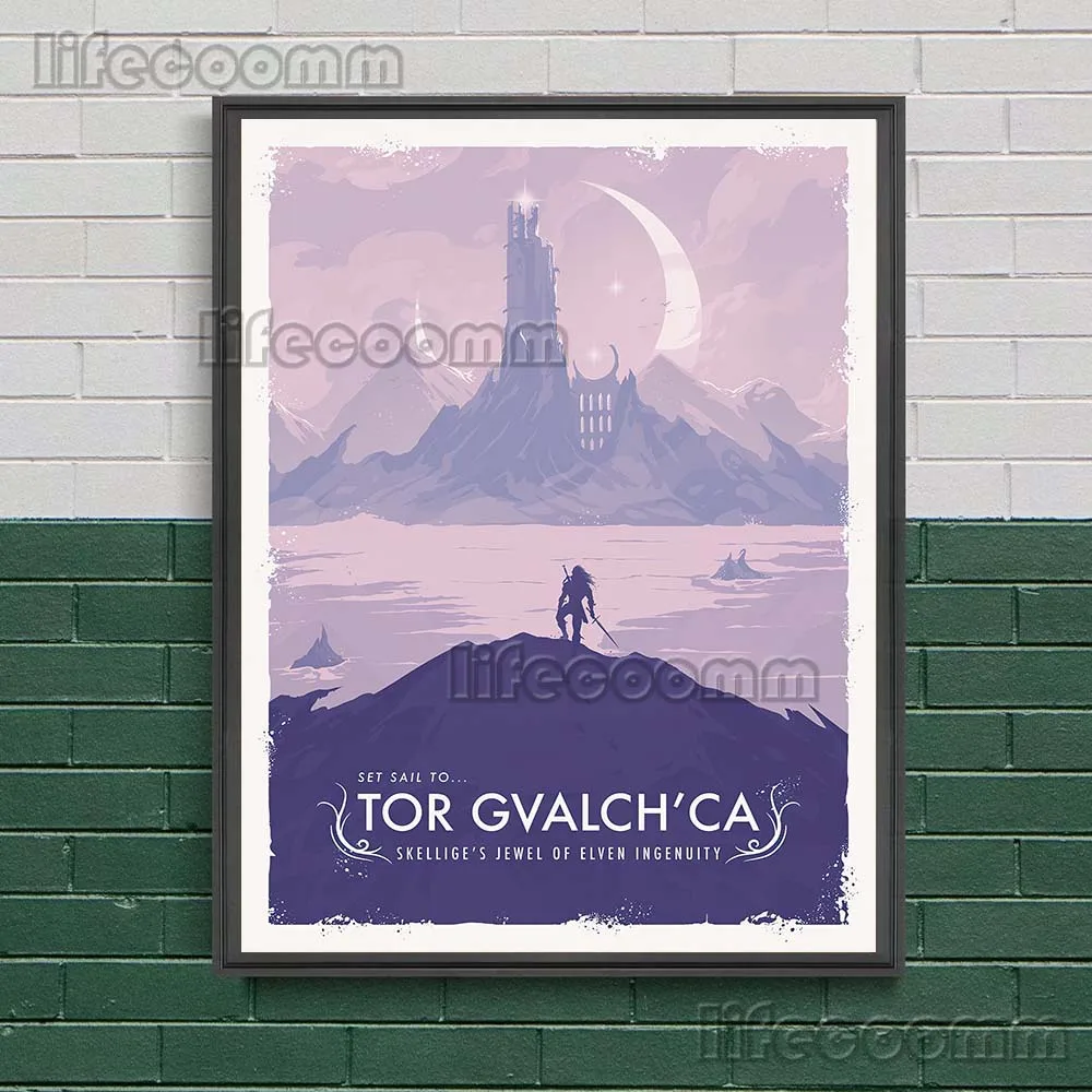 Plakat Wiedźmin abstrakcyjny do pokoju gracza Wzór 3