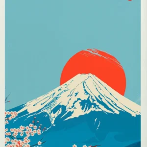 Plakat Wielka Fala Hokusai i gora Fuji Sku 9