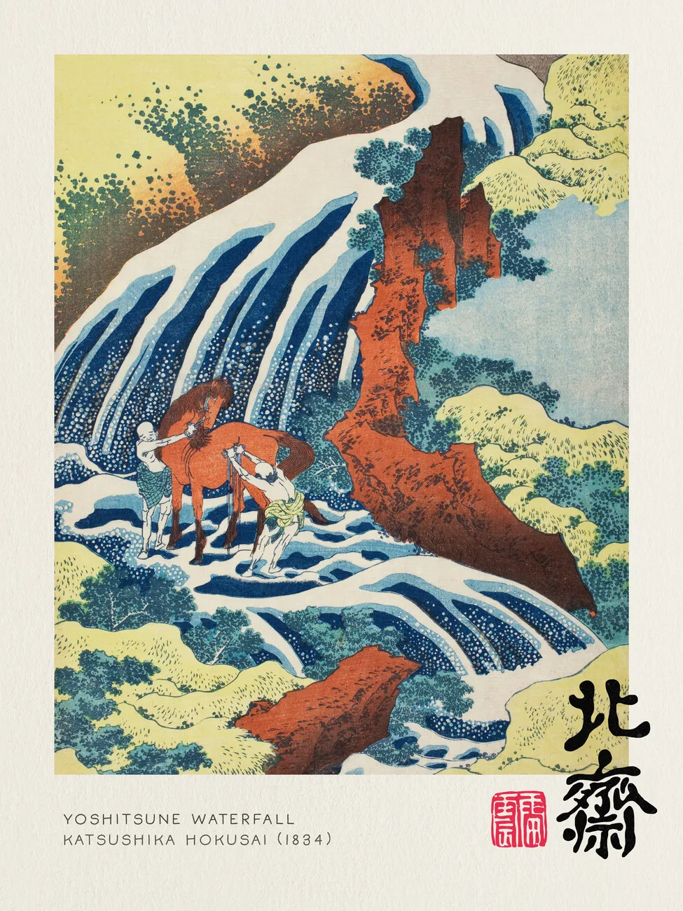 Plakat Wielka fala Hokusai Fioletowy