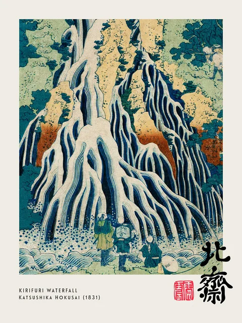 Wielka fala Hokusai - plakat na płótnie Sku 8