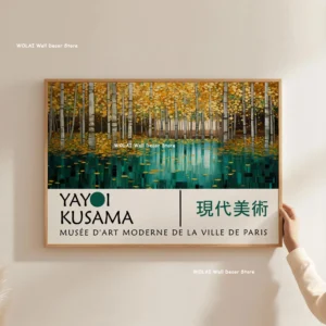 Plakat Wielka Fala Kanagawa i Sztuka Japońska Wzór 1