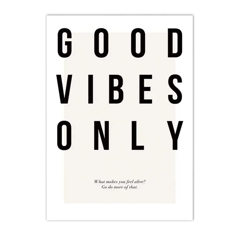 Plakat wieloryb Good Vibes skandynawski Wzór 4