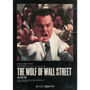 Wilk z Wall Street - plakat filmowy na płótnie Wzór 1