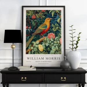 William Morris - botaniczny plakat vintage Wzór 1