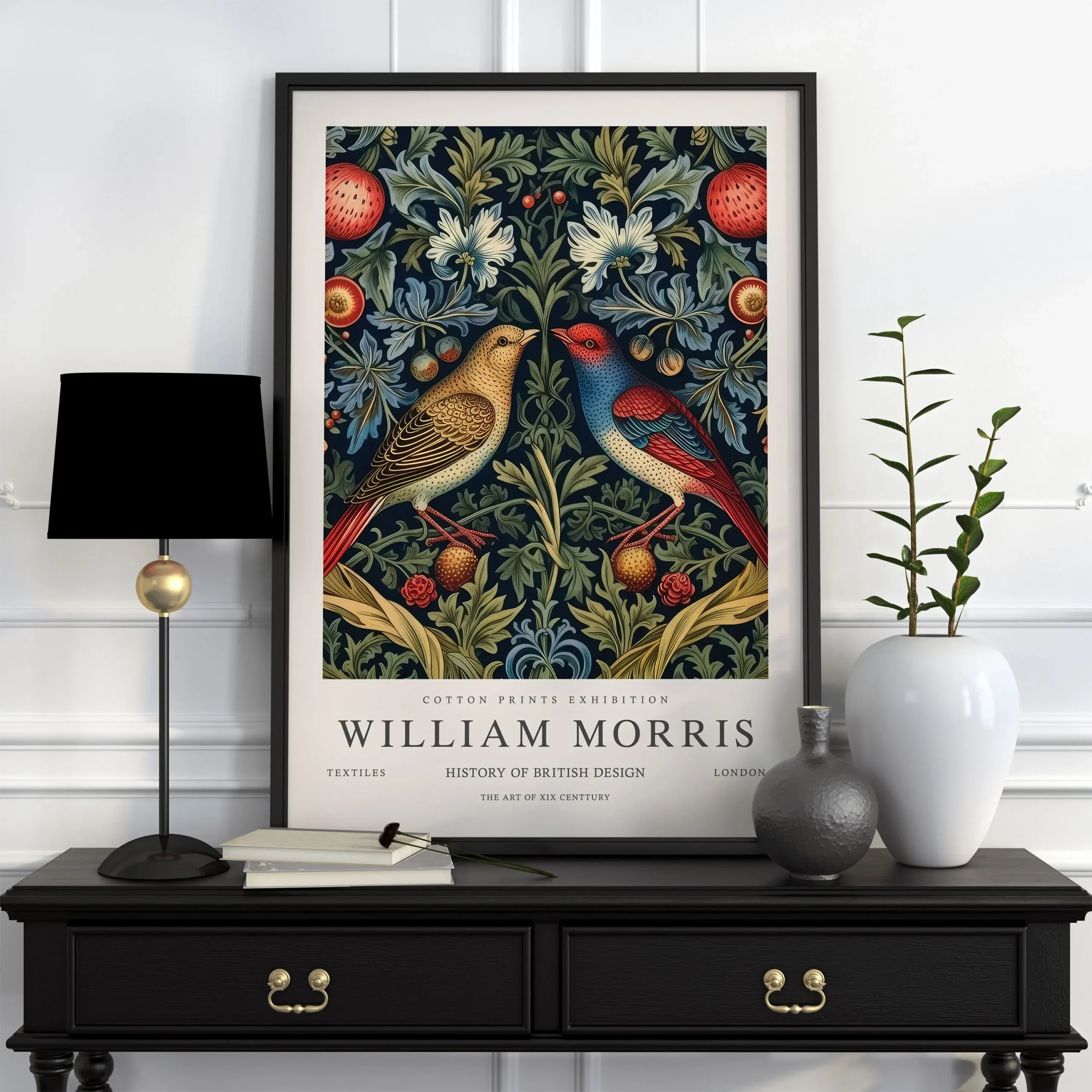 Plakat William Morris – botaniczny vintage Wzór 12