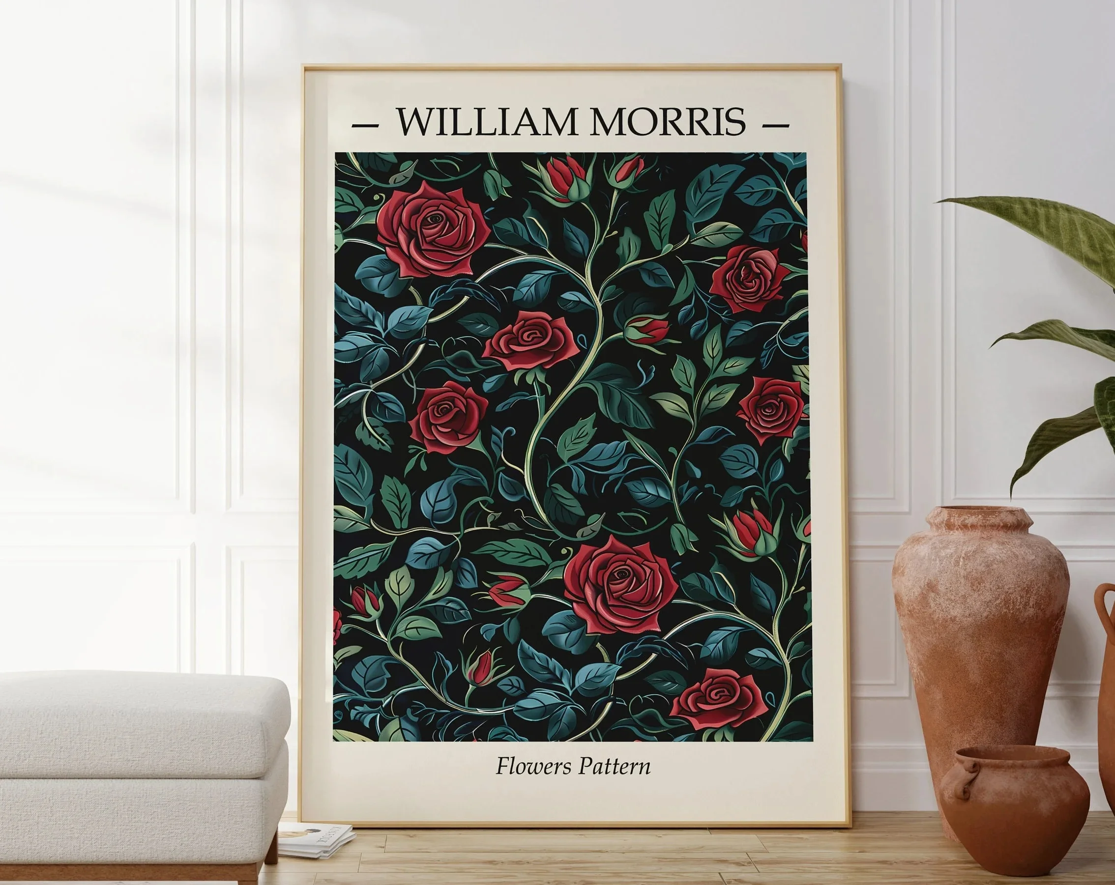 Plakat William Morris - botaniczny wzór Wzór 8