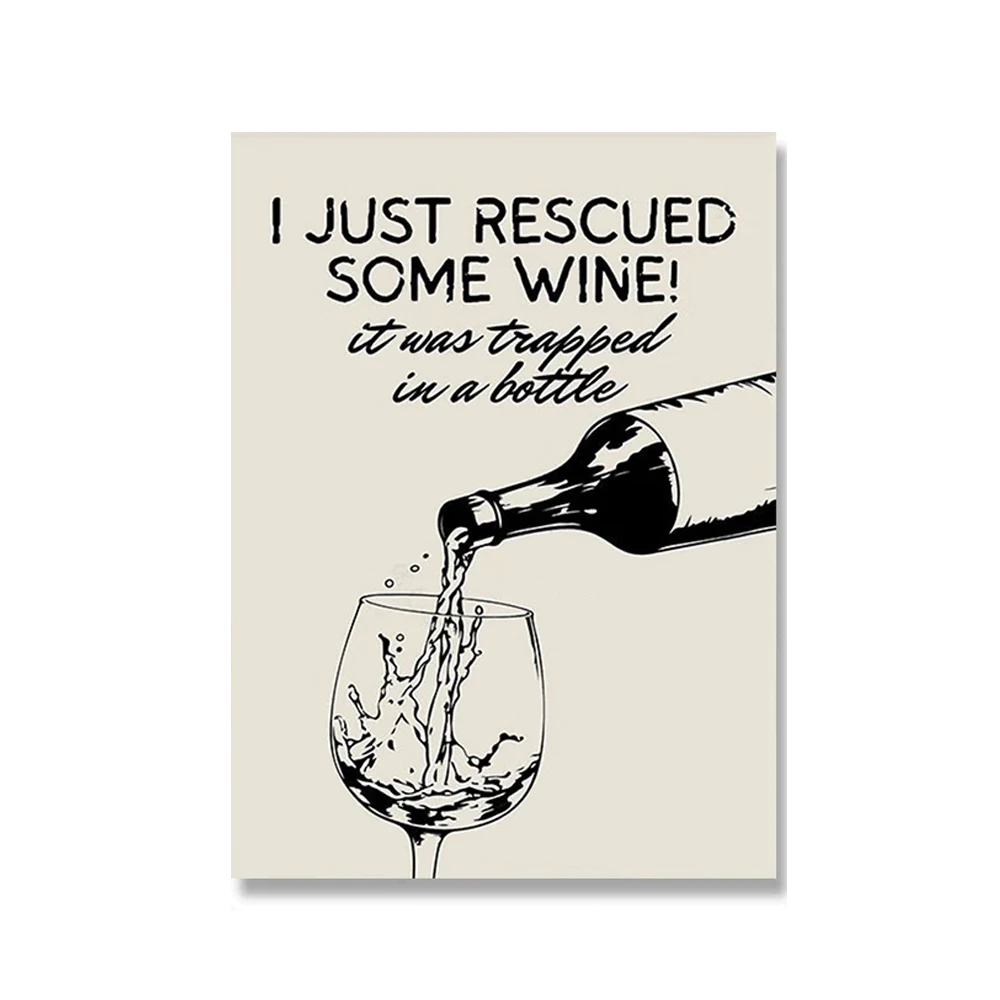 Plakat wino i ser - estetyczna grafika kuchenna Wzór 1