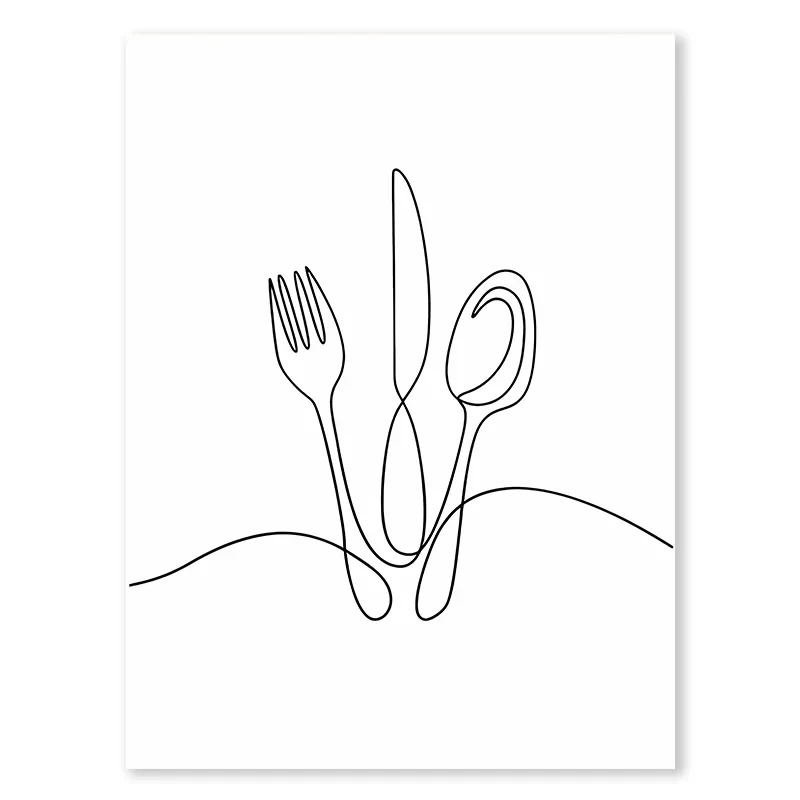Wino i ser - minimalistyczny plakat do kuchni Biały