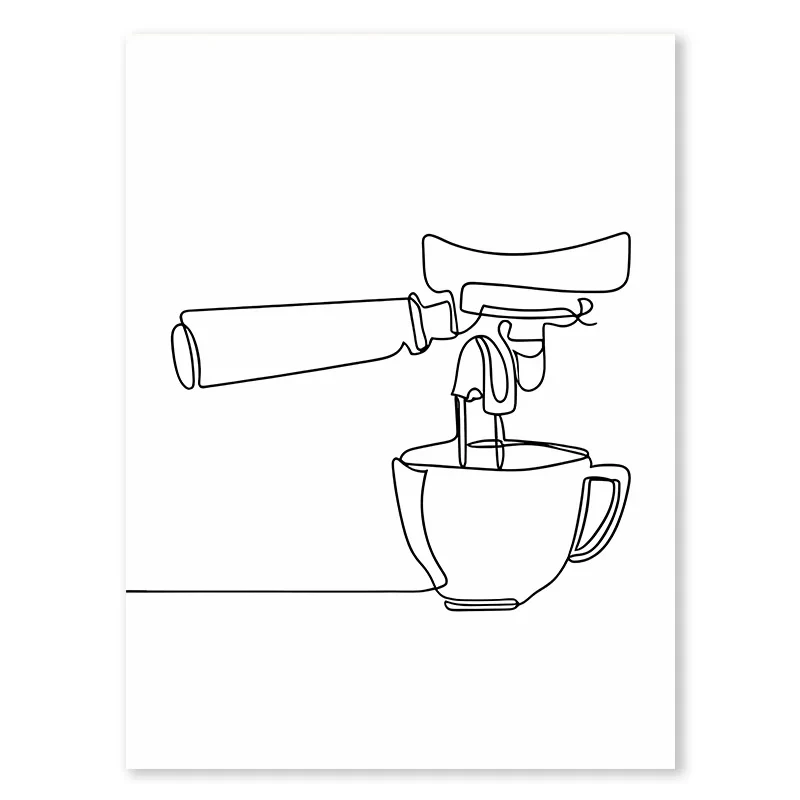 Wino i ser - minimalistyczny plakat do kuchni Czerwony