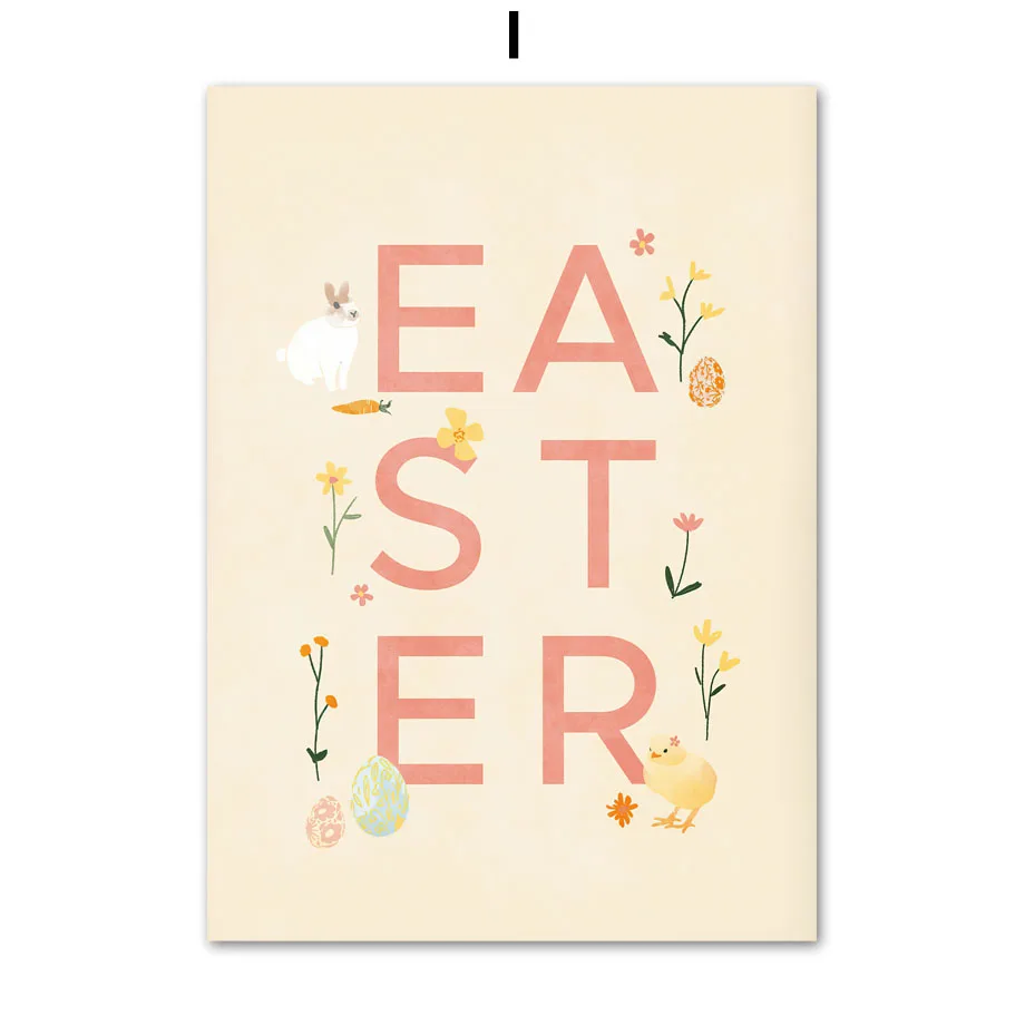 Plakat wiosenny pastelowy minimalizm Granatowy