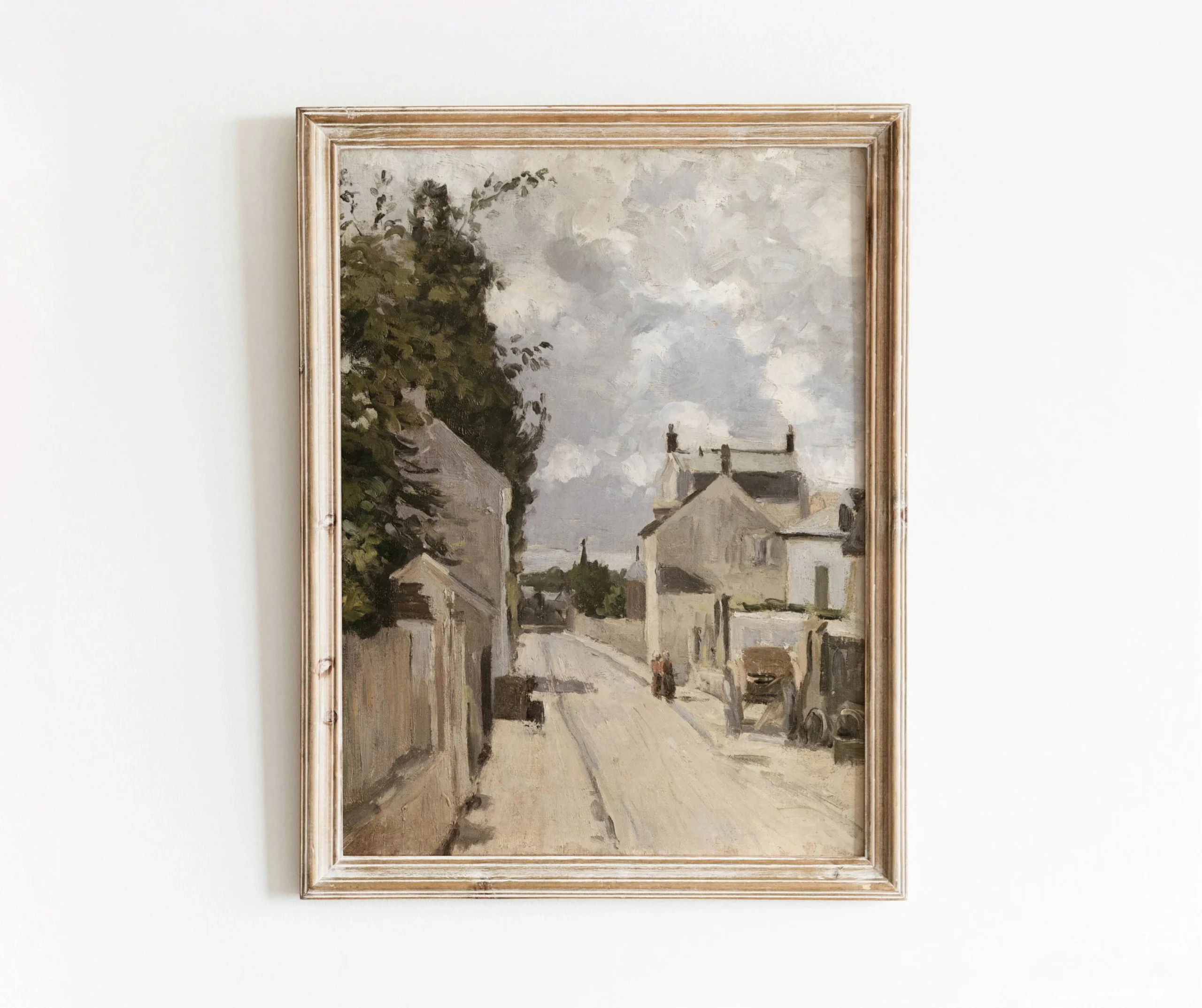 Europejska wioska w stylu vintage Burgundia