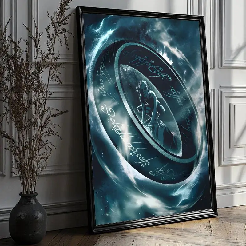 Plakat Władca Pierścieni - filmowy Black16