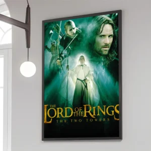 Władca Pierścieni - plakat filmowy retro Granatowy