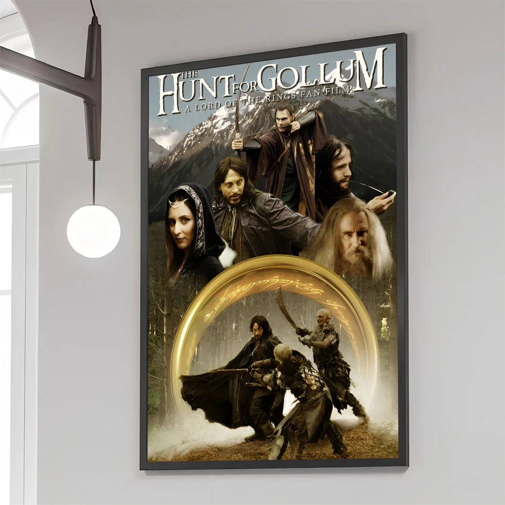 Władca Pierścieni - plakat filmowy retro Zielony