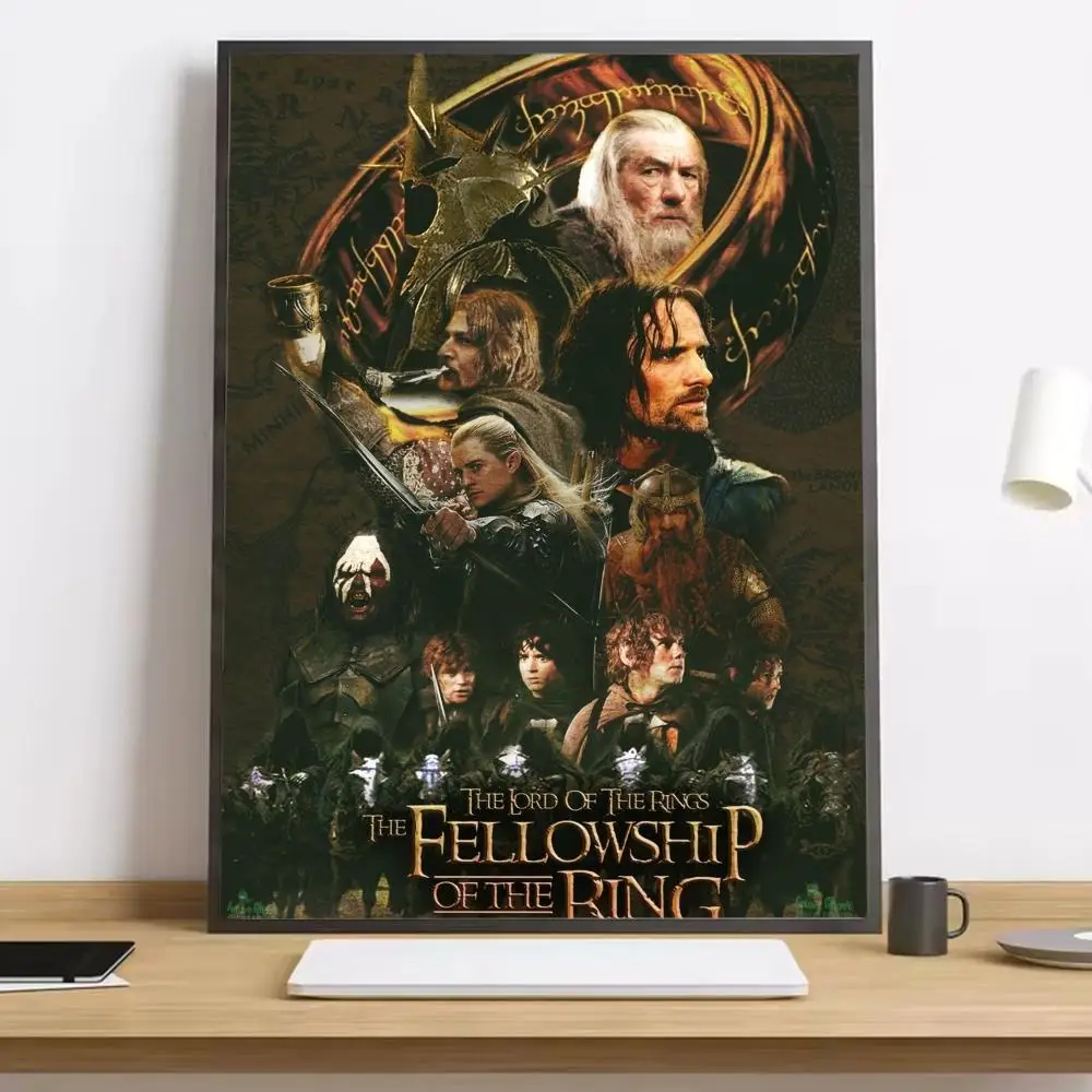 Władca Pierścieni - plakat z kaligrafią Jasnoszary