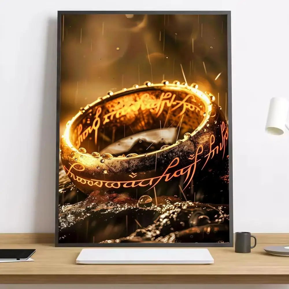 Władca Pierścieni - plakat z kaligrafią Jasny