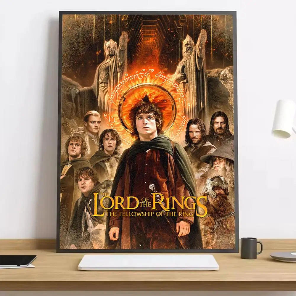 Władca Pierścieni - plakat z kaligrafią śliwka