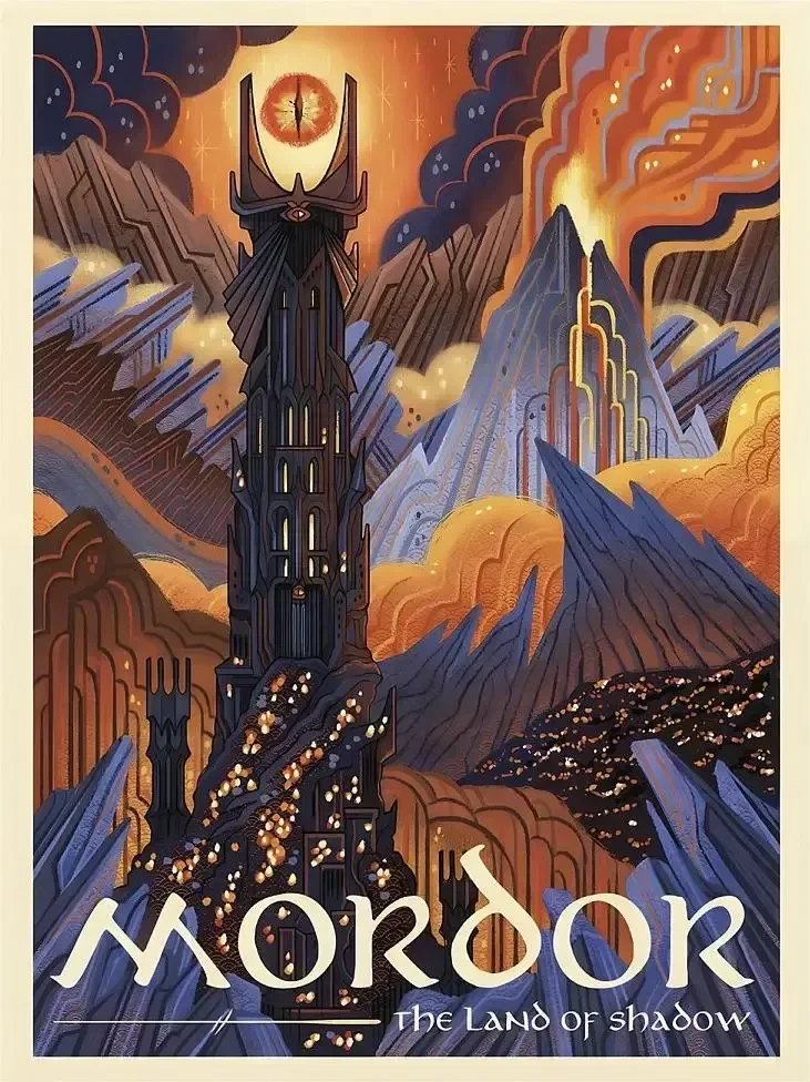 Plakat Władca Pierścieni – Śródziemie Wzór 12