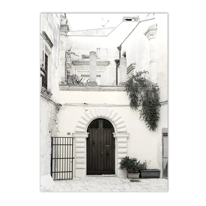 Plakat Włochy Apulia drzewo oliwne Wzór 4