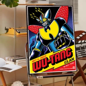 Plakat Wu-Tang Clan w stylu vintage Hei 6